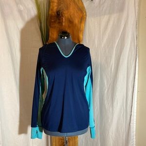 Jockey Athletic top with hoodie. L